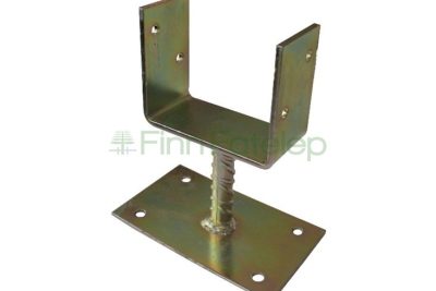 “U” Horganyzott Oszloptalp Lecsavarozható Taplas 120 mm-es Oszlophoz