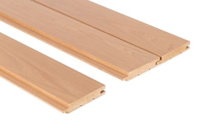 Csomómentes Thermowood Égerfa Szauna Lambéria 15x120 mm B Minőség STP