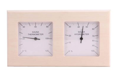 HARVIA Szauna Pára/Hőmérő - Dupla Négyzet - Fehér Nyárfa Keret