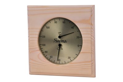 SAWO - finn szauna hő és páramérő fenyő keretben