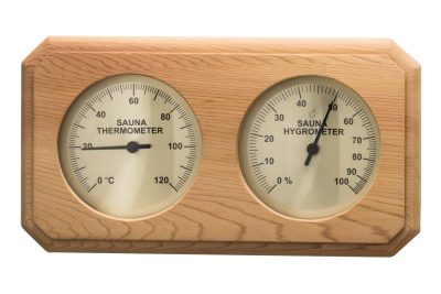 SAWO - finn szauna hő és páramérő vörös cédrus keretben