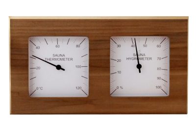 SAWO - finn szauna hő és páramérő vörös cédrus keretben