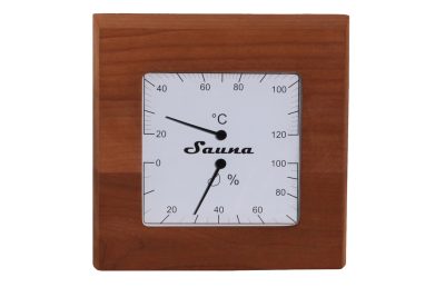 SAWO - finn szauna hő és páramérő vörös cédrus keretben