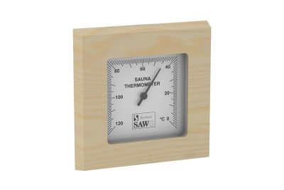 Sawo Szauna Hőmérő négyzet alakú - fenyő